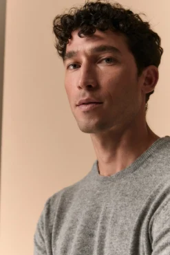 Maglia in Lana Merino Extrafine - GRIGIO MELANGE