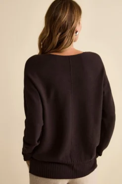 Maglia Over Scollo a V in Lana Merino - T.MORO