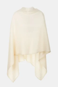 Mantella in cashmere da donna - PANNA