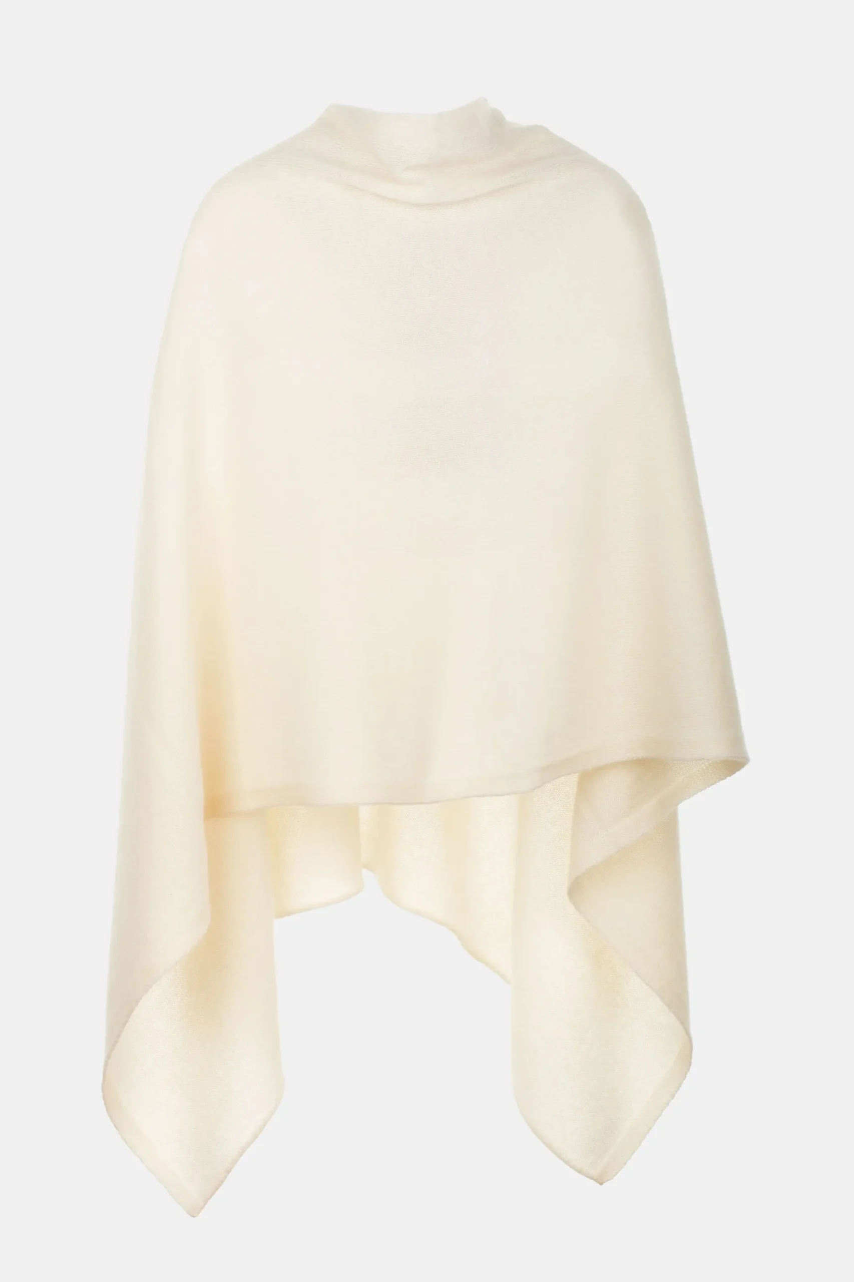 Mantella in cashmere da donna - PANNA