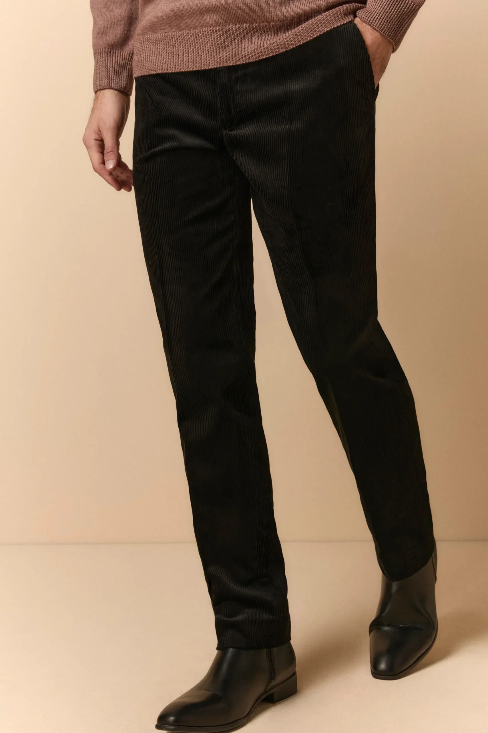 Pantalone a Coste in Velluto - BLU