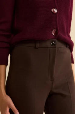 Pantalone a sigaretta - MARRONE