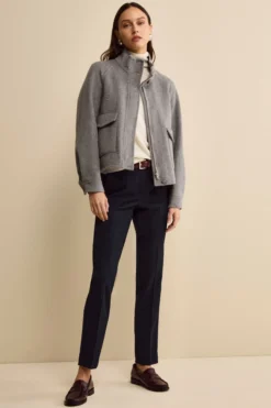 Pantalone a Sigaretta Regular Fit in Velluto - BLU