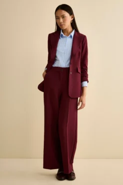 Pantalone Bistretch a Gamba Larga - BORDEAUX