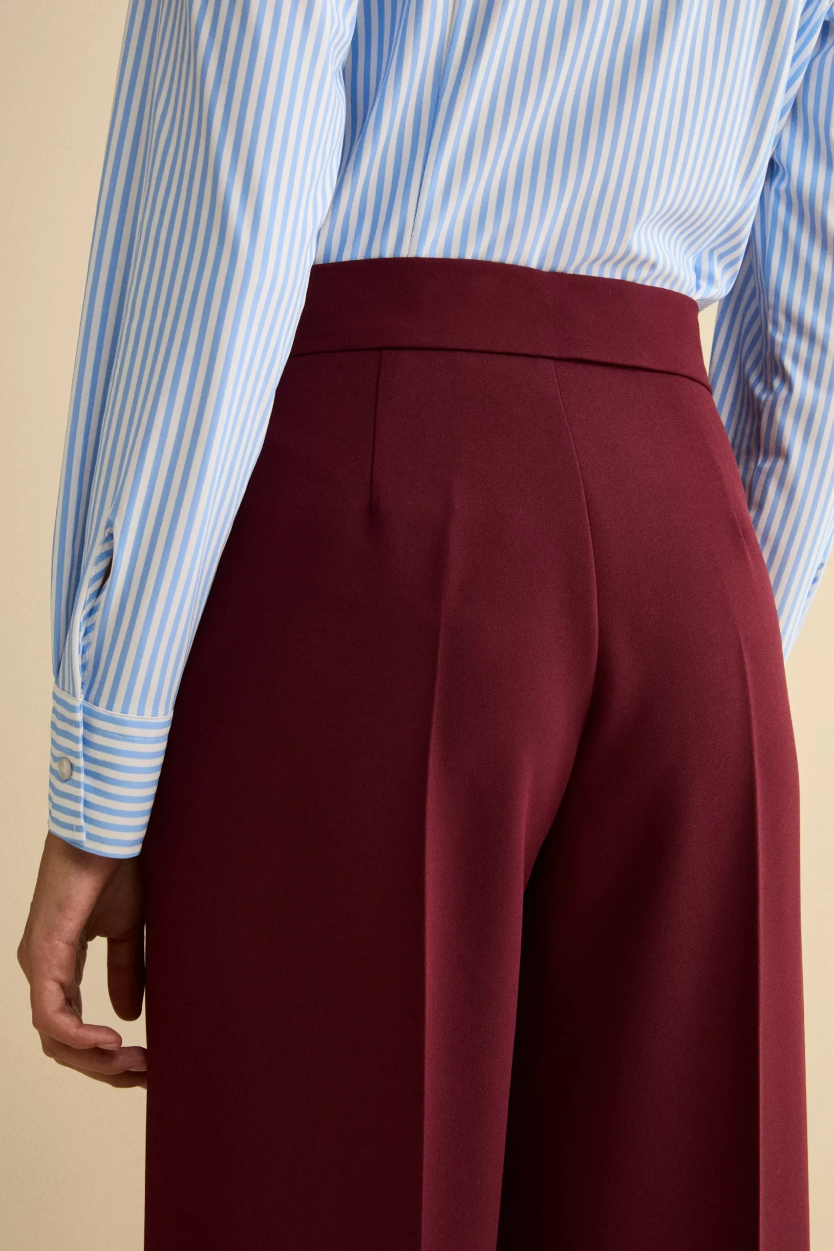 Pantalone Bistretch a Gamba Larga - BORDEAUX