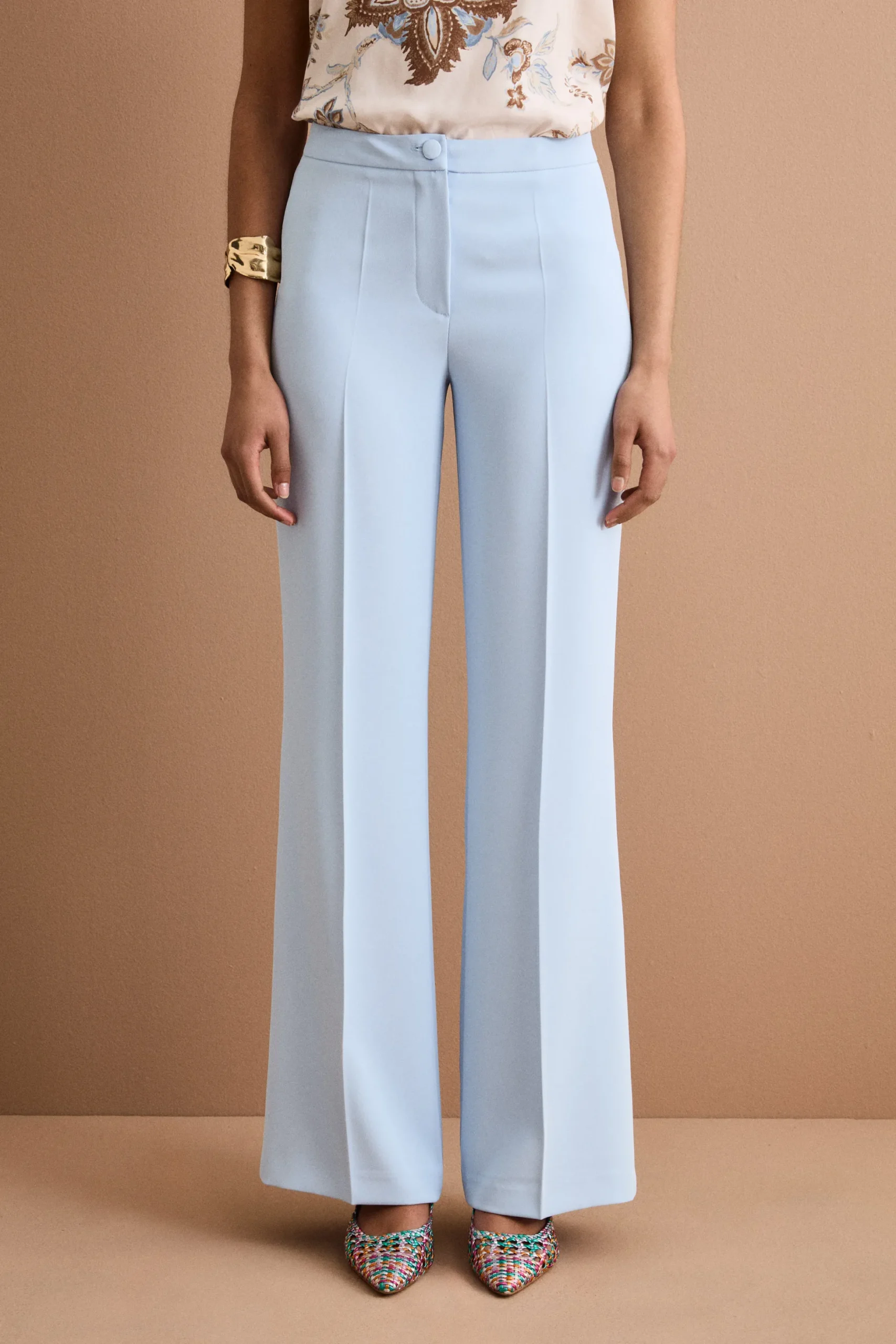 Pantalone Cady a Gamba Larga da Cerimonia - CIELO