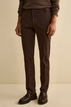 Pantalone Canvas Slim Fit in Cotone Stretch - T.MORO