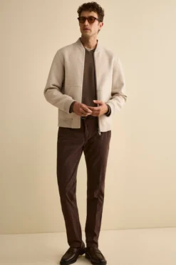Pantalone Canvas Slim Fit in Cotone Stretch - T.MORO