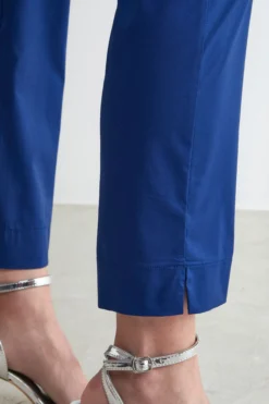 Pantalone capri con elastico - BLU APERTO