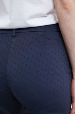 Pantalone Chino Microfantasia - BLU