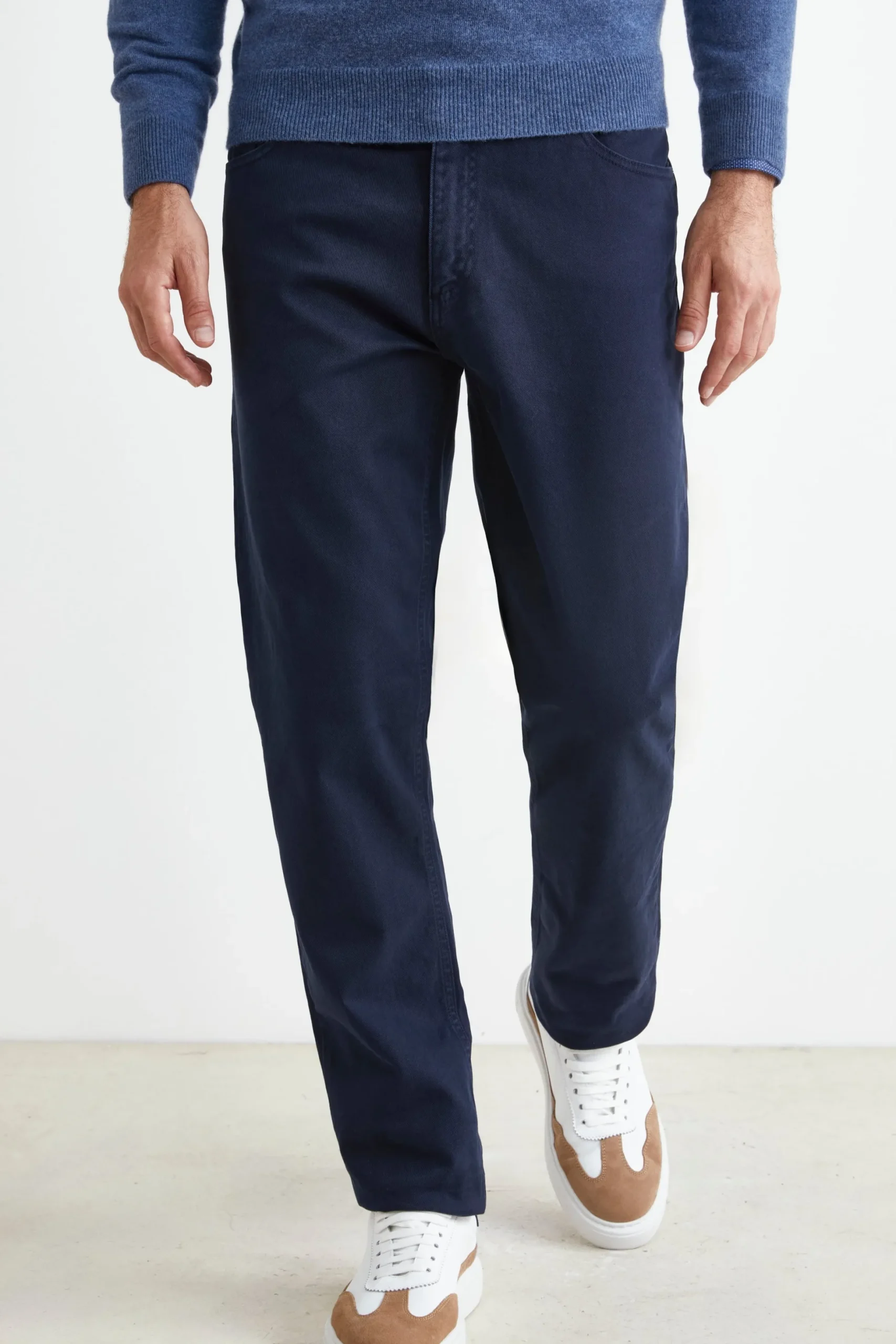 Pantalone Cinque Tasche Regular Fit - BLU