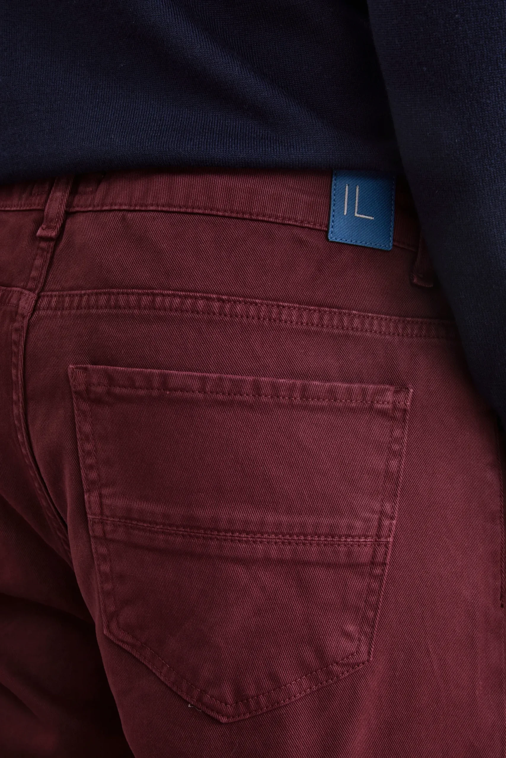 Pantalone Cinque Tasche Regular Fit - BORDEAUX