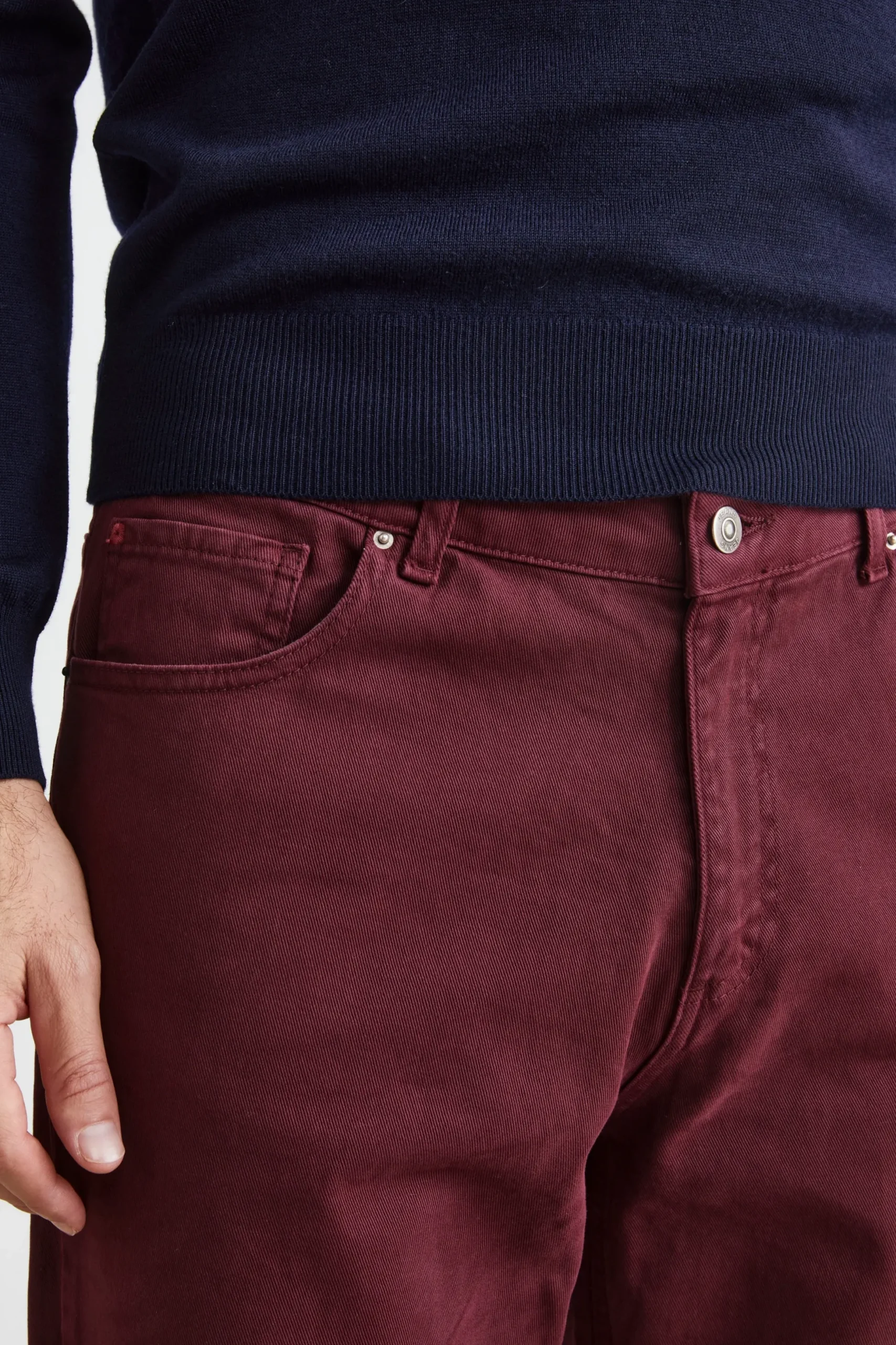 Pantalone Cinque Tasche Regular Fit - BORDEAUX