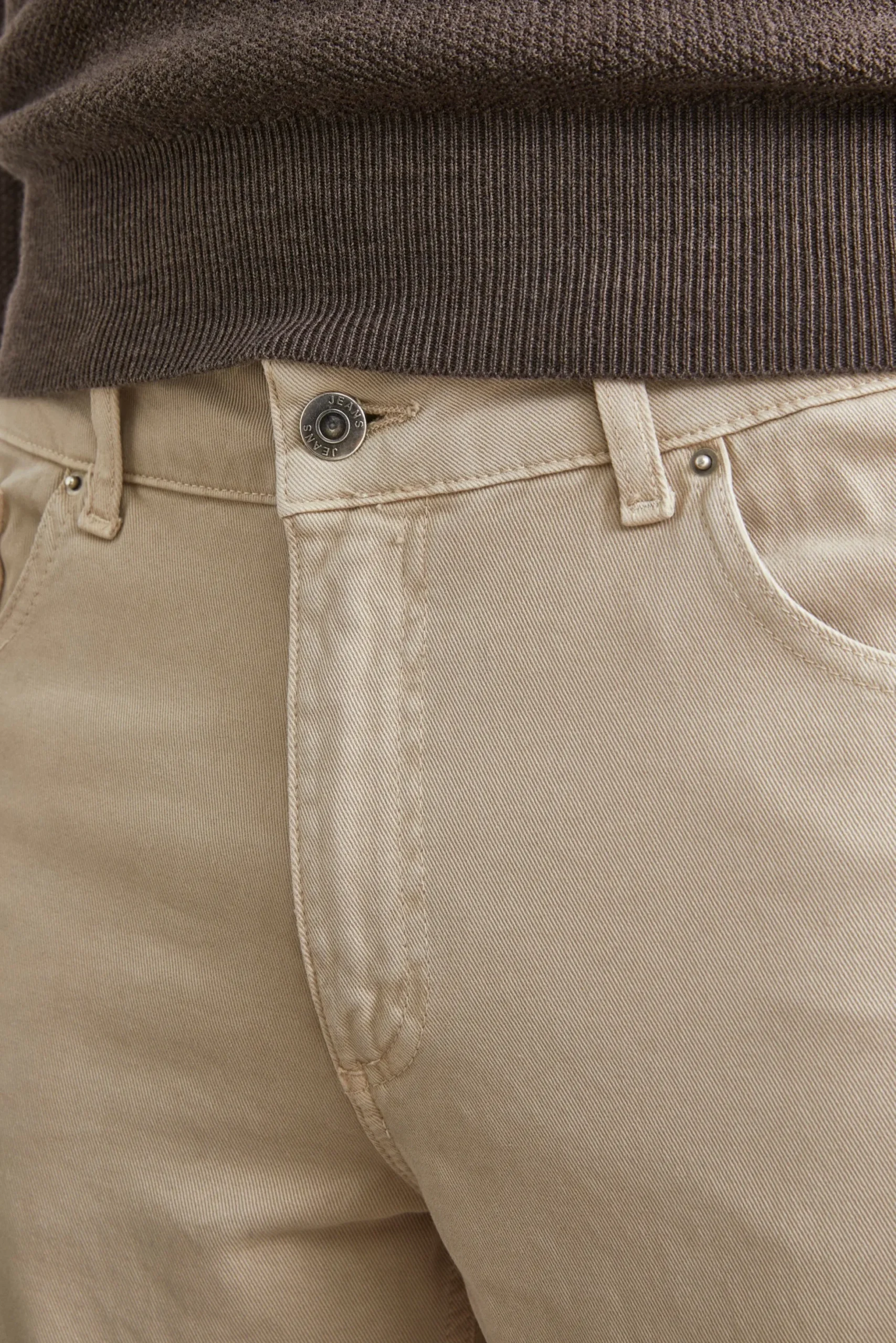 Pantalone Cinque Tasche Slim Fit - LATTE