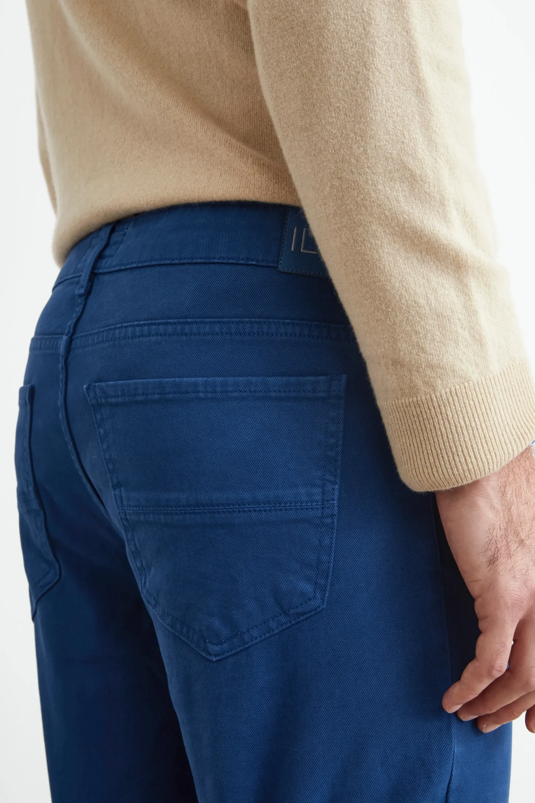 Pantalone Cinque Tasche Slim Fit - PETROLIO