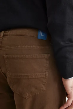 Pantalone Cinque Tasche Slim Fit - NOCCIOLA