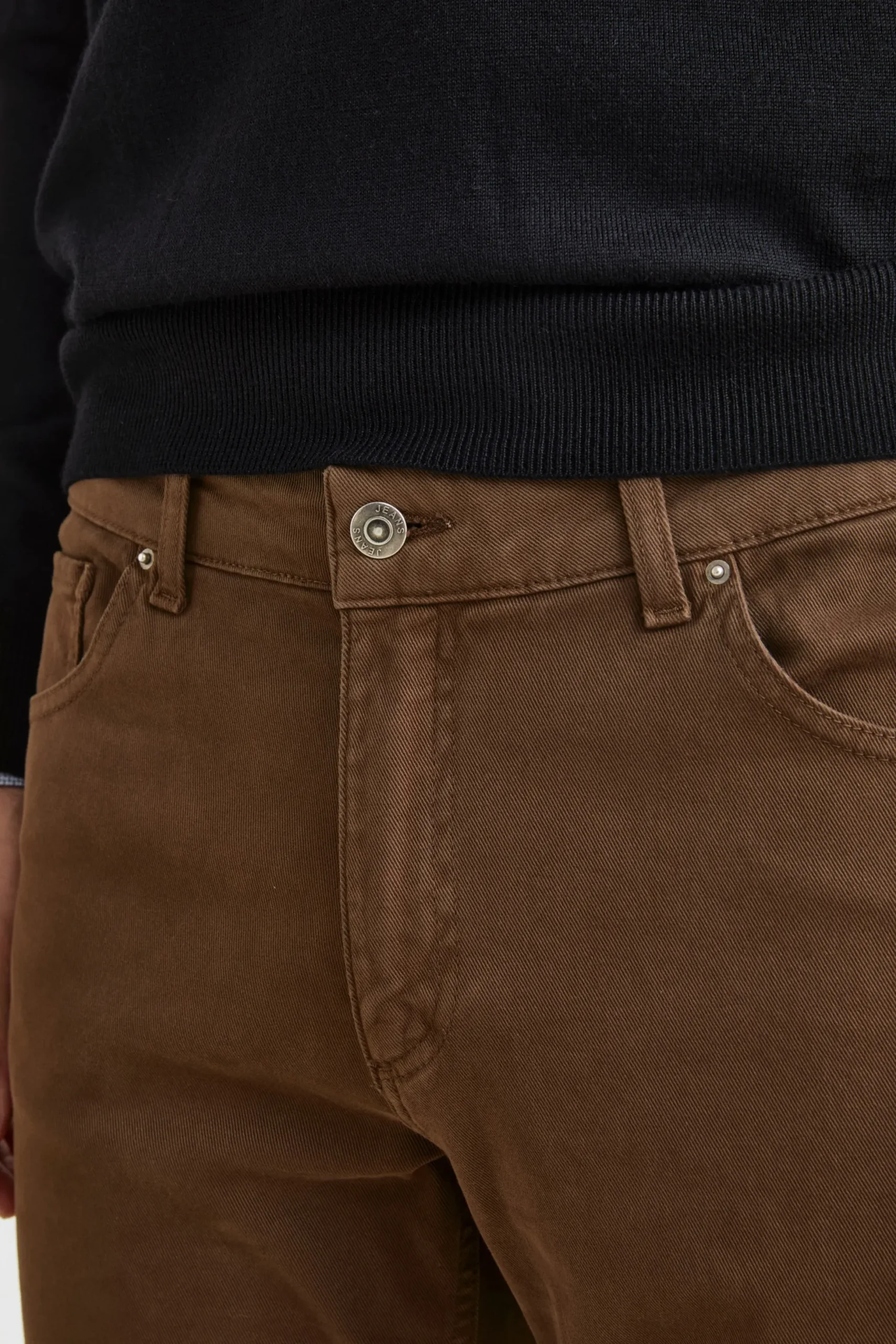 Pantalone Cinque Tasche Slim Fit - NOCCIOLA
