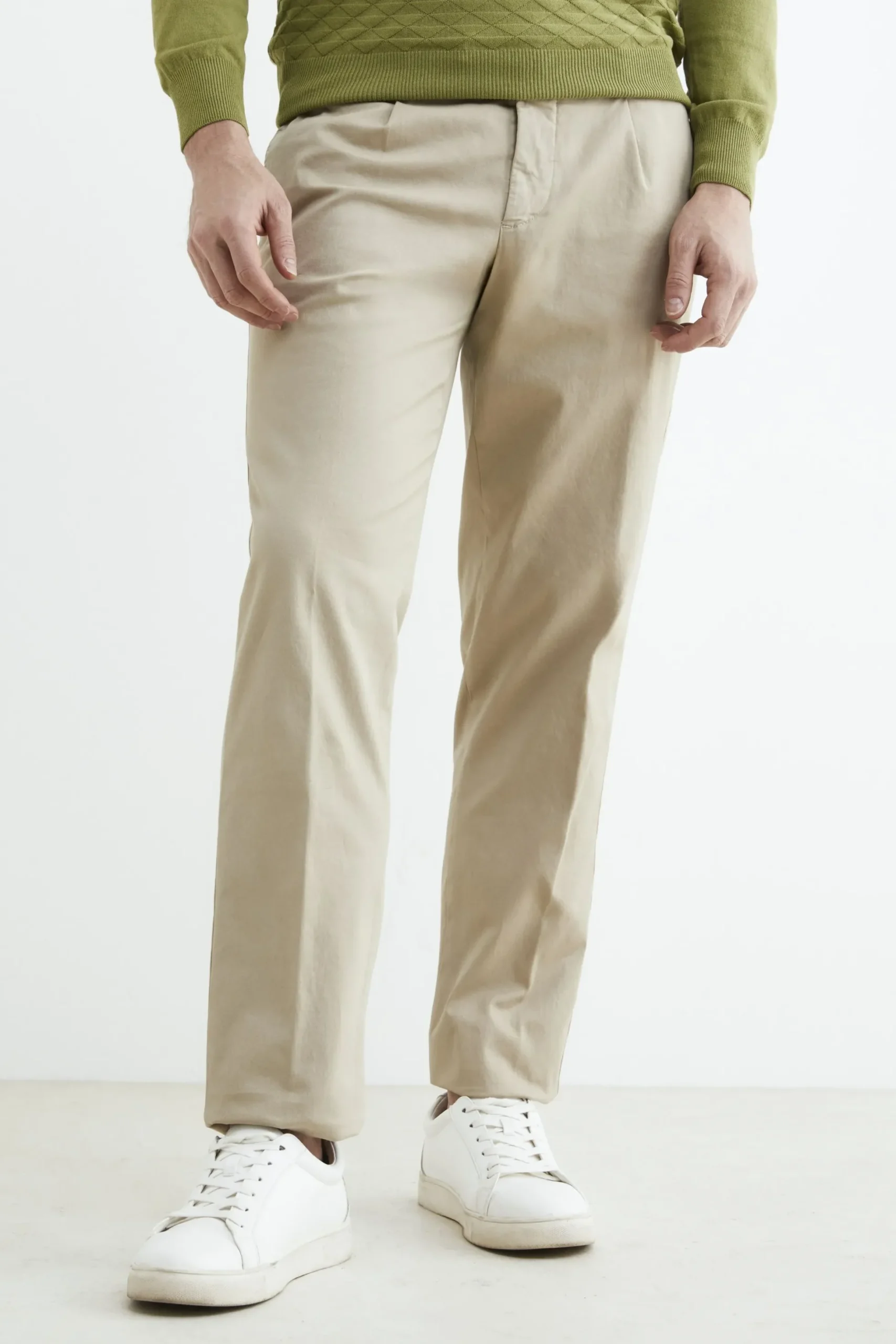 Pantalone classico uomo - BEIGE