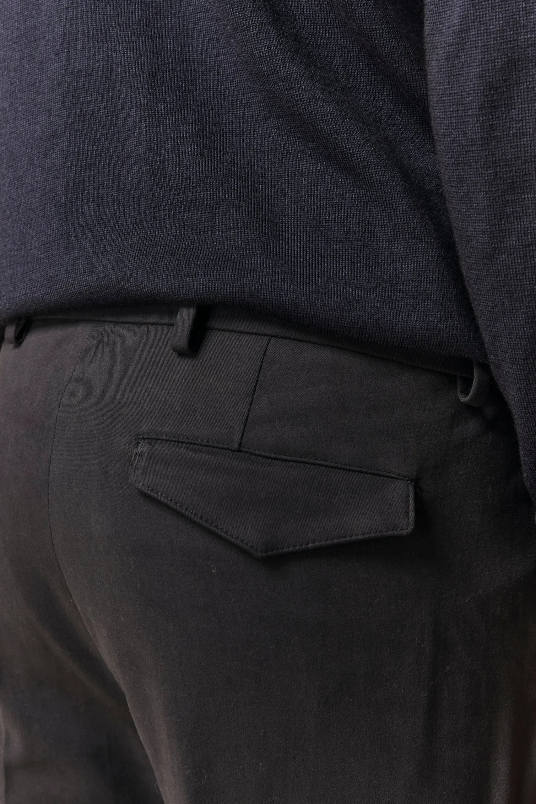 Pantalone Con Pinces in Gabardina Slim Fit - BLU