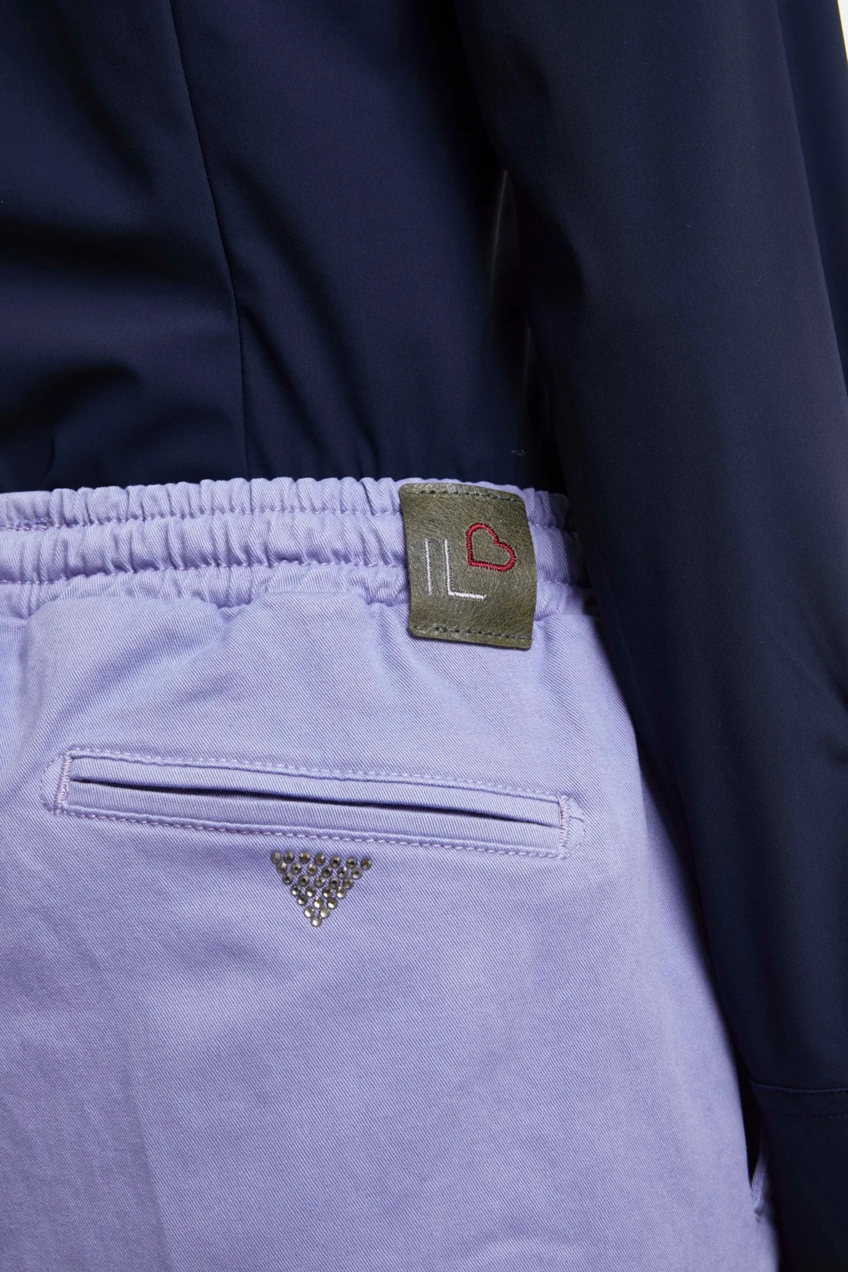 Pantalone Coulisse in Gabardina - LILLA