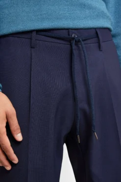 Pantalone Coulisse in Lana - BLU
