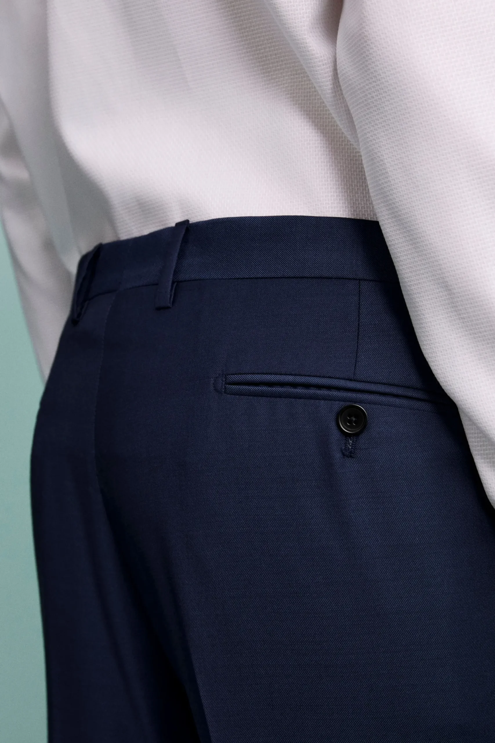 Pantalone da Cerimonia in Lana Vergine Drop 4 - BLU