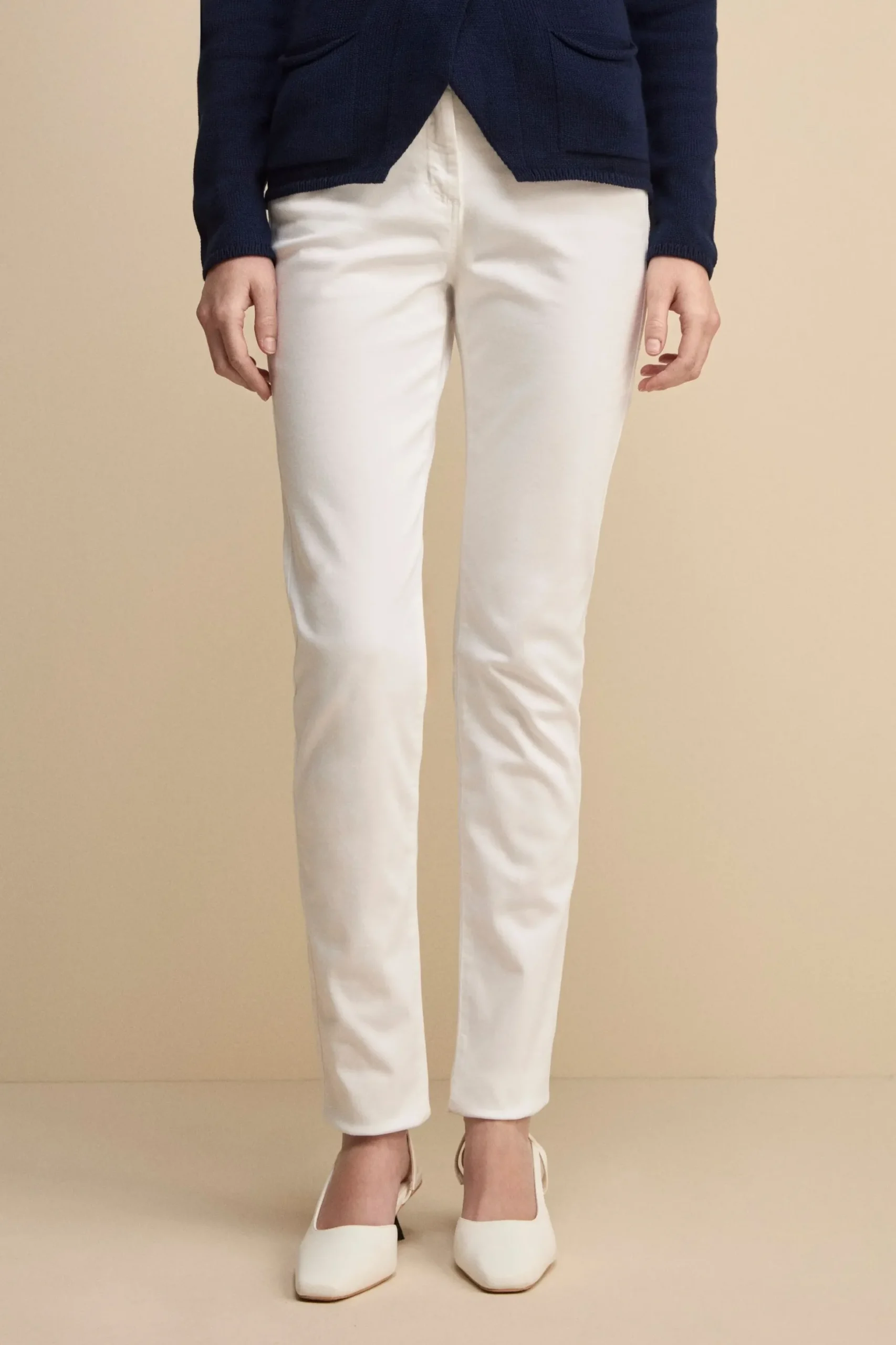 Pantalone Denim Cinque Tasche - DENIM BIANCO