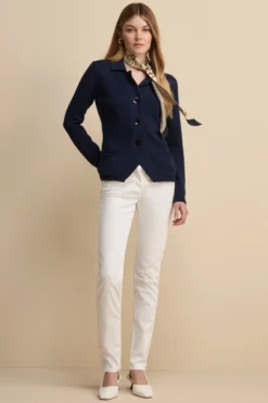 Pantalone Denim Cinque Tasche - DENIM BIANCO
