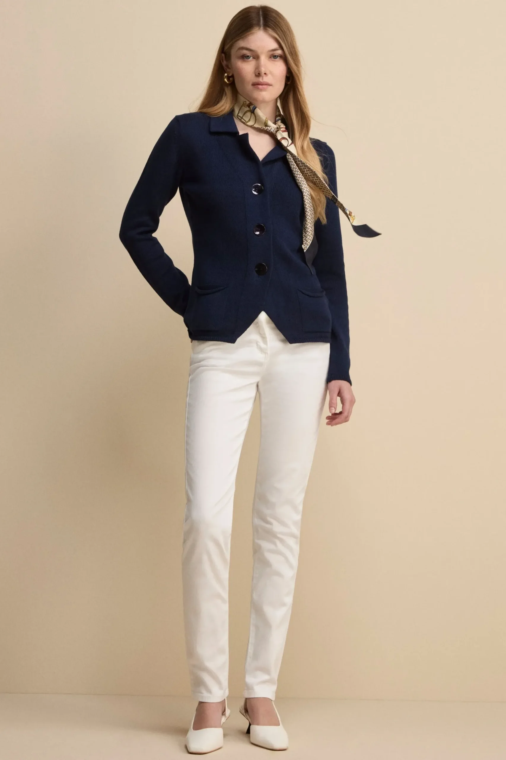 Pantalone Denim Cinque Tasche - DENIM BIANCO