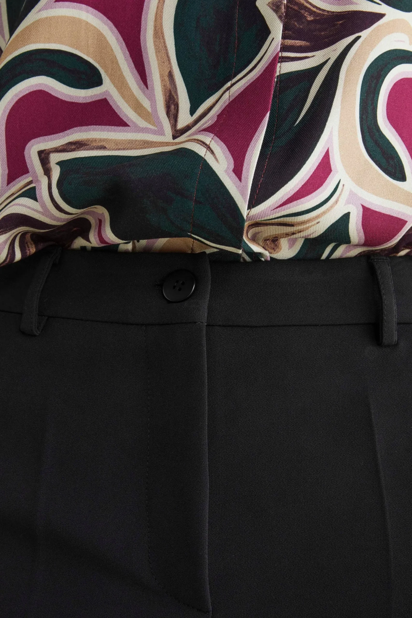 Pantalone dritto elegante - NERO