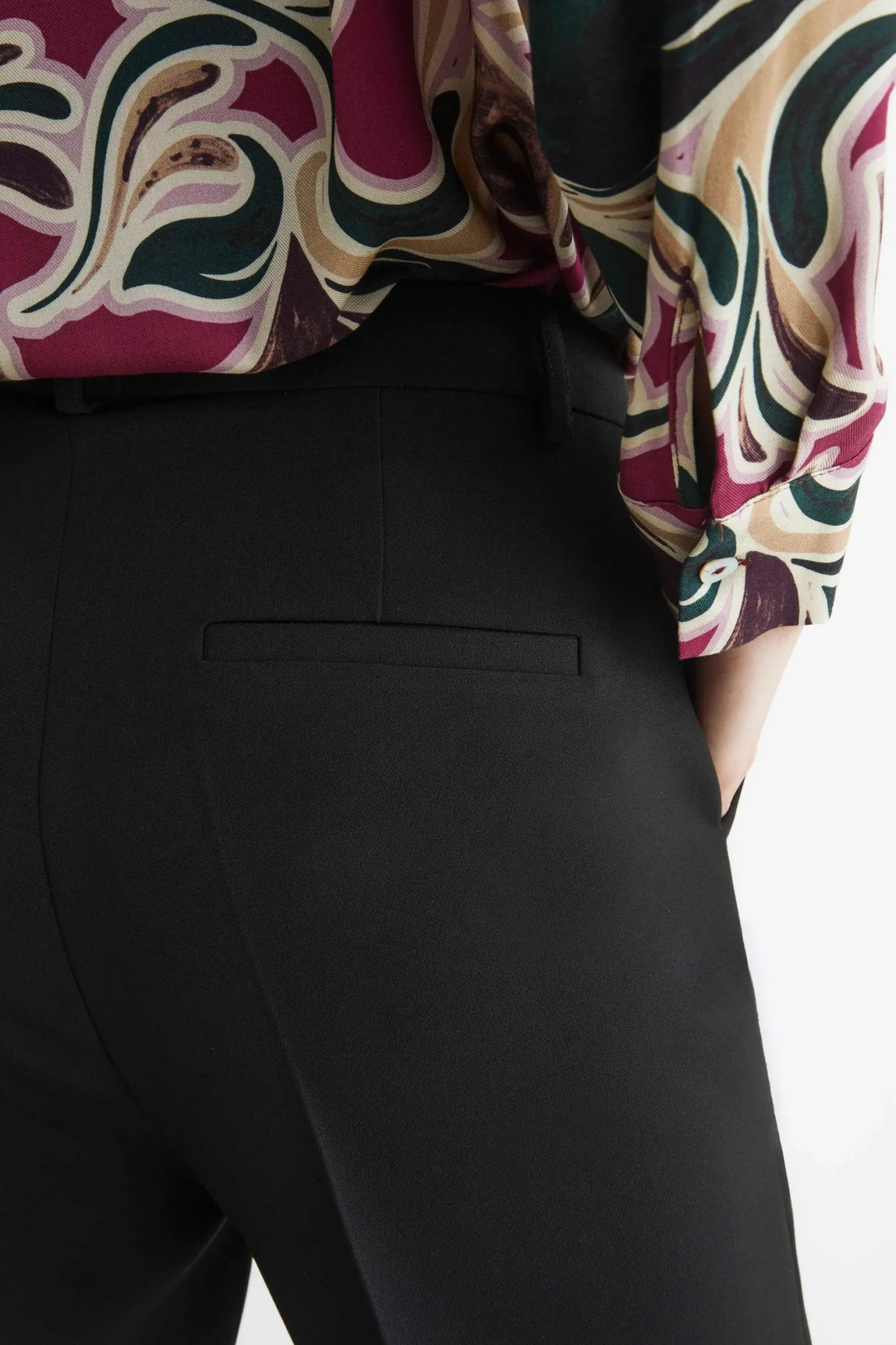Pantalone dritto elegante - NERO