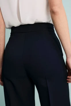 Pantalone Elegante a Gamba Larga - BLU