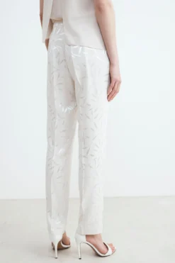 Pantalone elegante a sigaretta - ECRU