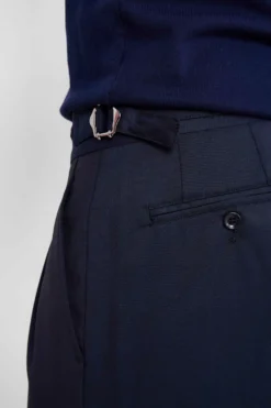 Pantalone Elegante con Pinces - BLU