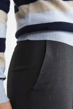 Pantalone elegante grigio da donna - GRIGIO