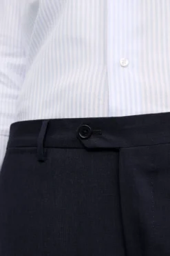 Pantalone Elegante in Lana Vergine Drop 4 - BLU