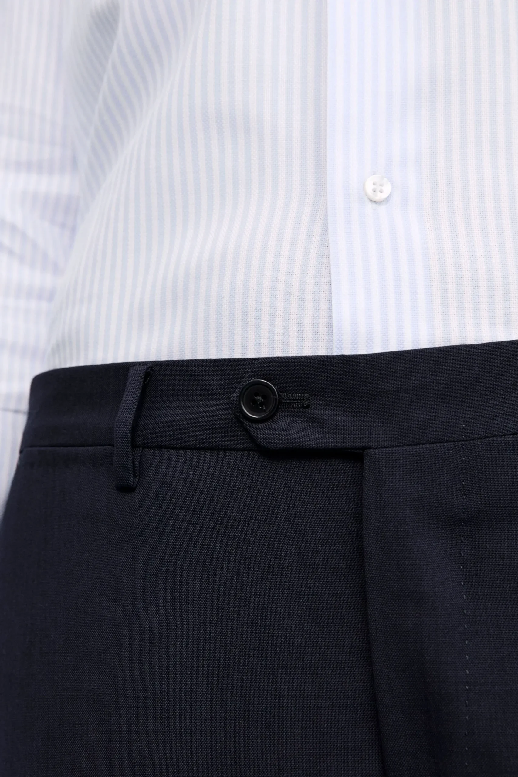 Pantalone Elegante in Lana Vergine Drop 4 - BLU
