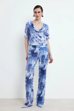 Pantalone Fantasia a Sigaretta - FANT. BLU