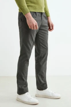 Pantalone fantasia in cotone - VERDE