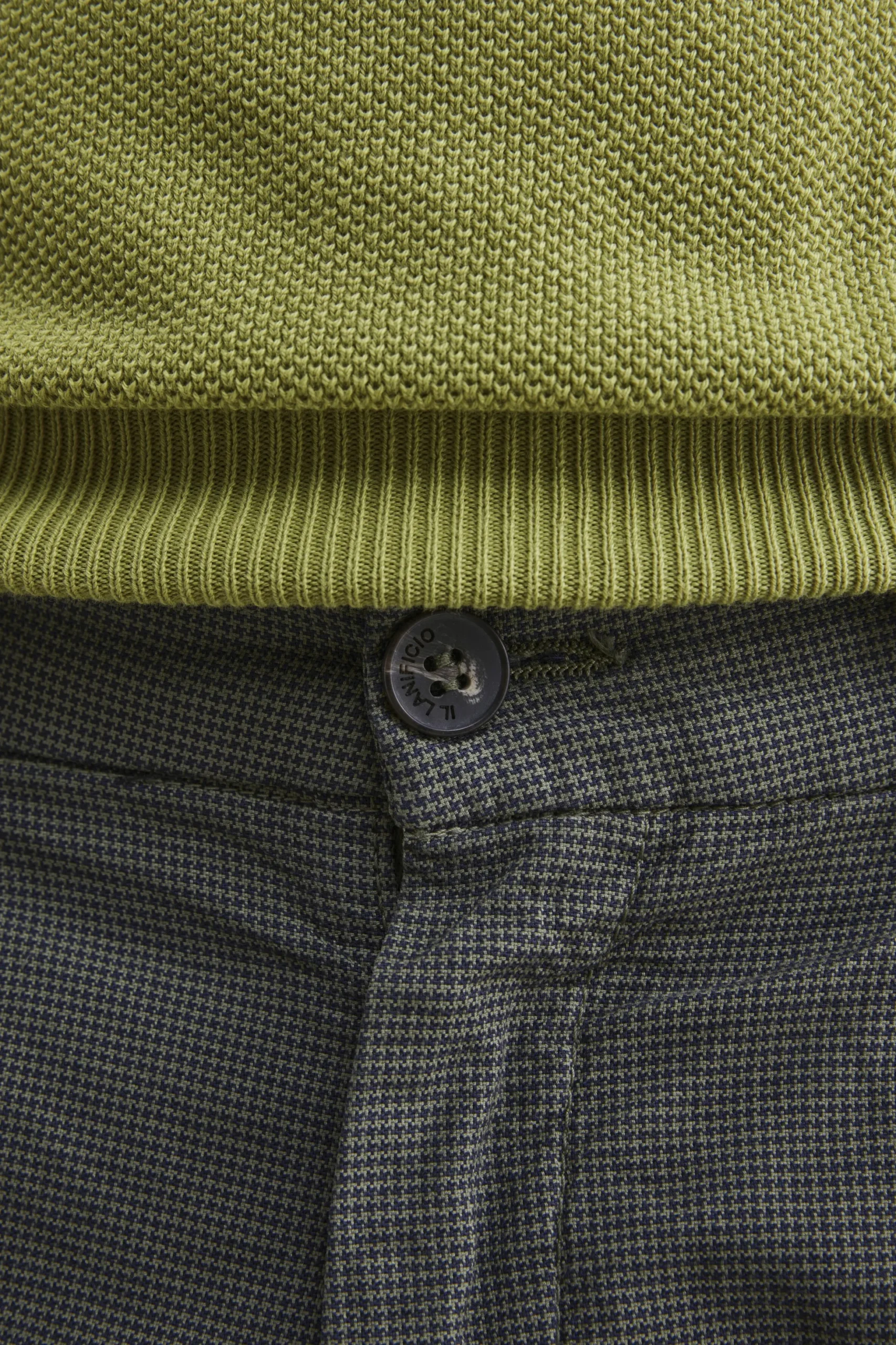 Pantalone fantasia in cotone - VERDE