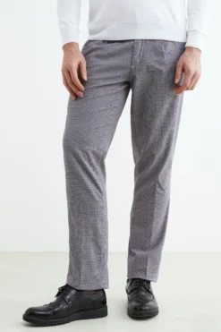 Pantalone fantasia in cotone - SABBIA