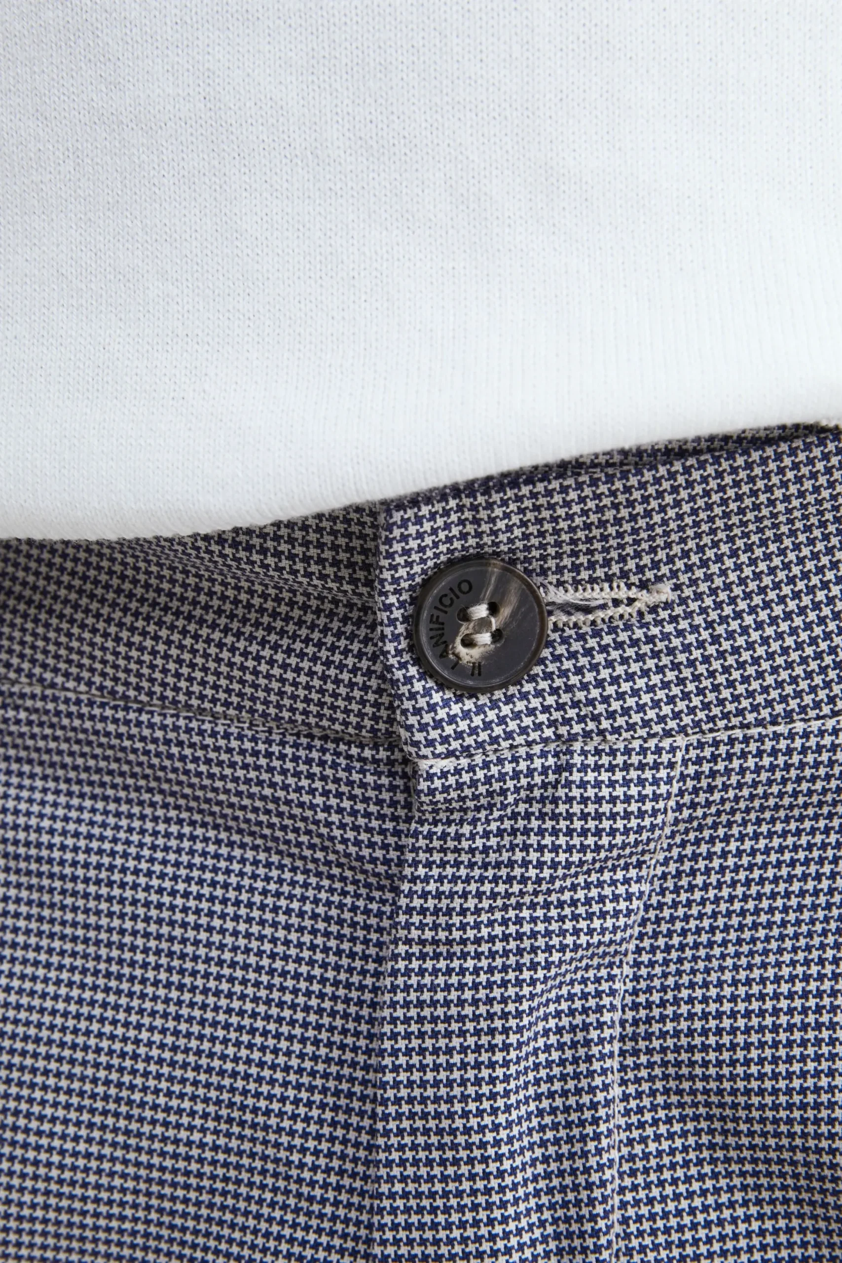 Pantalone fantasia in cotone - SABBIA
