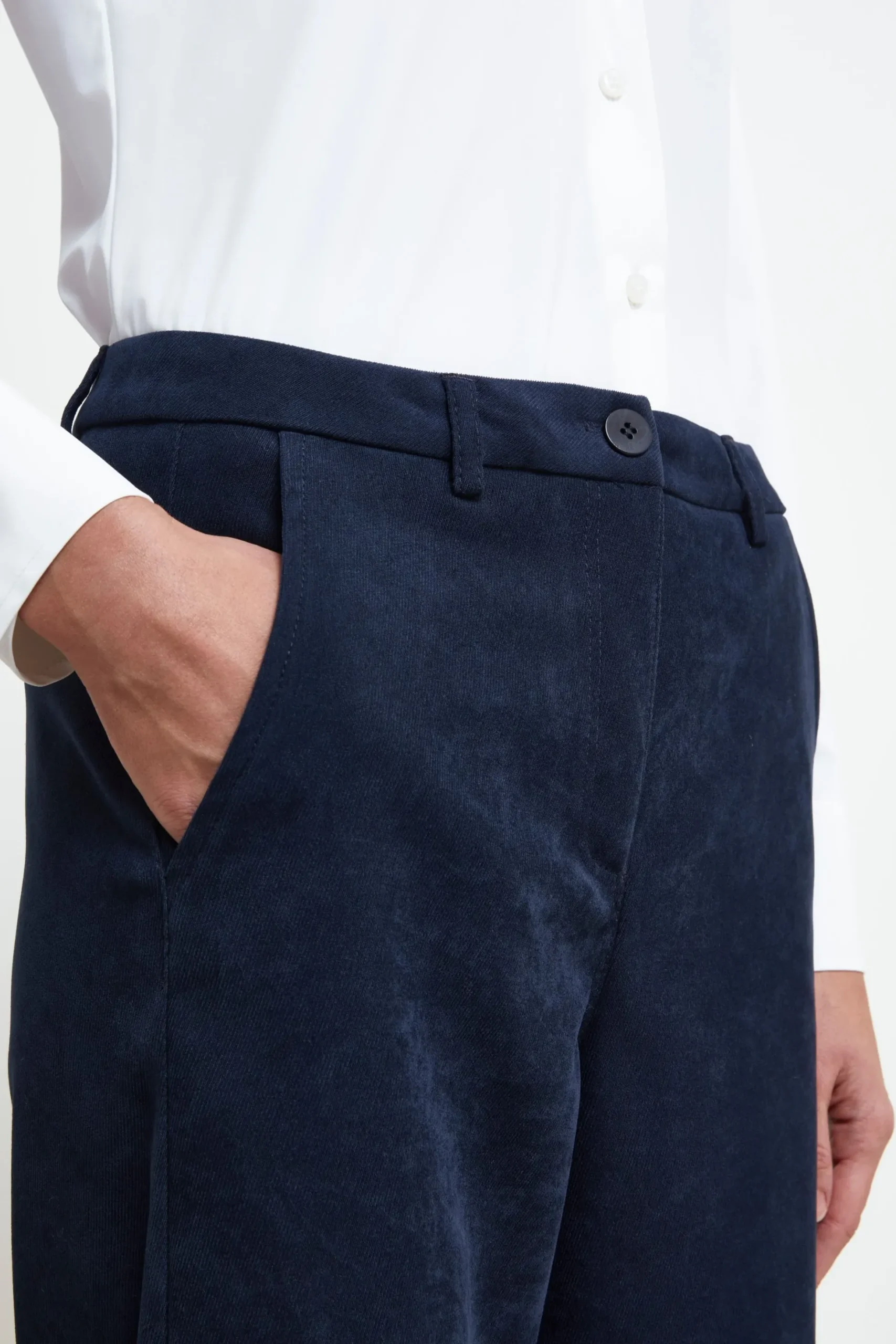 Pantalone Gamba Larga Donna - BLU