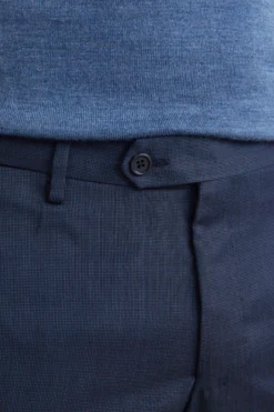 Pantalone in Lana Comfort Fit - BLU