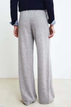 Pantalone in lana e cashmere - CENERE