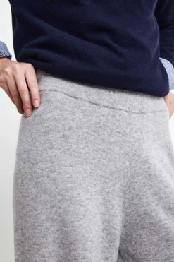 Pantalone in lana e cashmere - CENERE