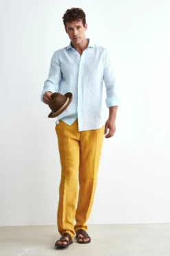 Pantalone in Lino - GIALLO