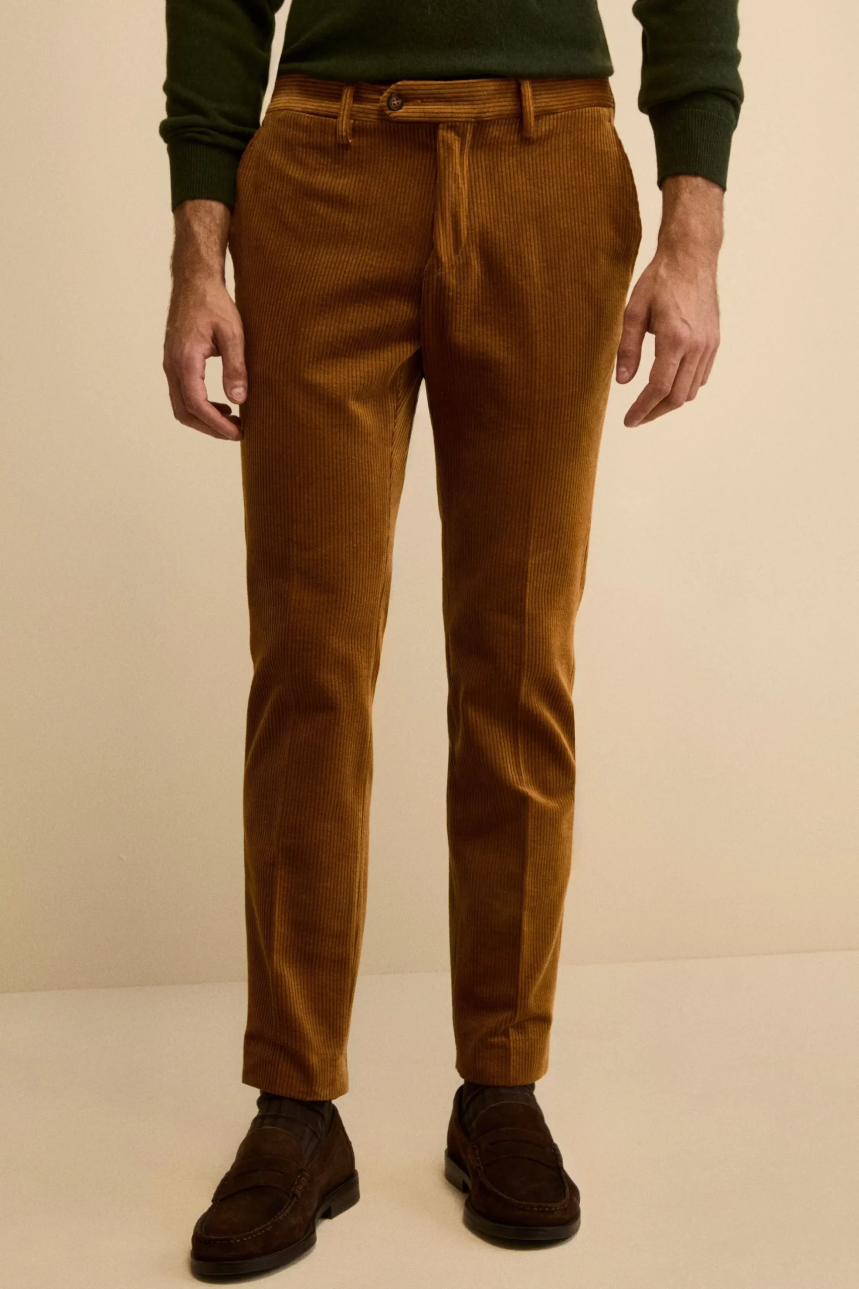 Pantalone in Velluto Regular Fit - MIELE