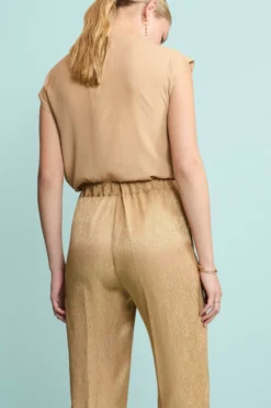 Pantalone Jacquard Morbido da Cerimonia - ORO