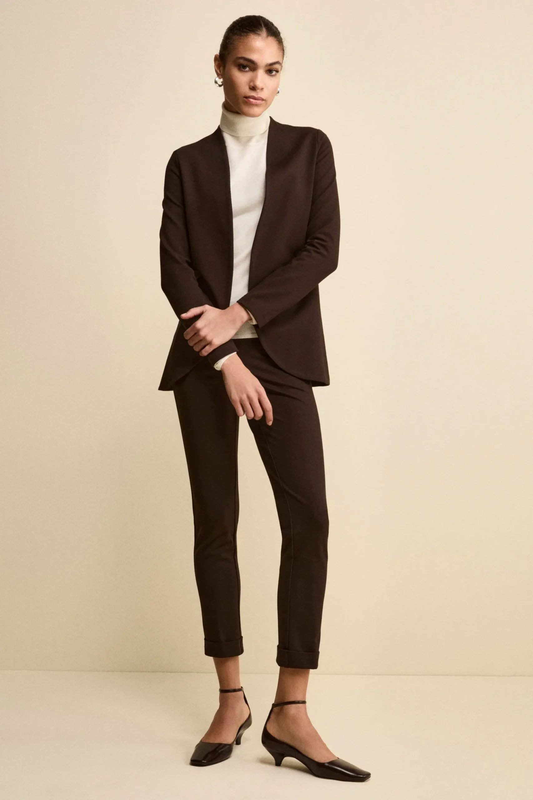 Pantalone jersey elasticizzato - T.MORO